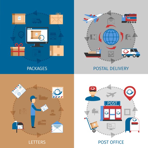 Diseño de concepto de correo