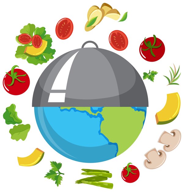Diseño de concepto del día mundial de la alimentación