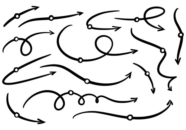 Diseño de conjunto de flecha diferente moderno