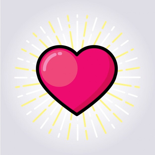 Diseño de corazón a color
