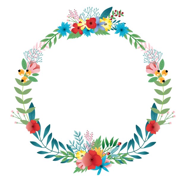 Diseño de corona floral