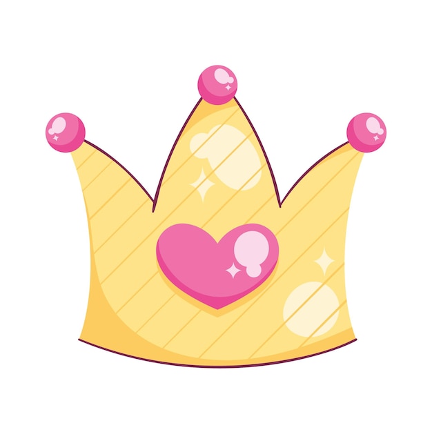 Vector gratuito diseño de corona de princesa