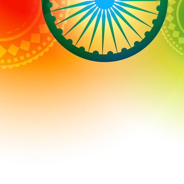 Diseño creativo de la bandera de la india