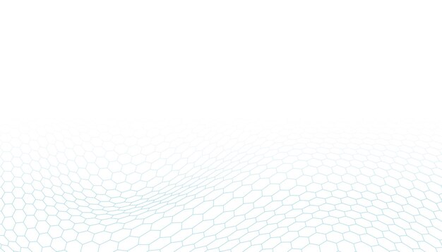 diseño creativo de fondo en forma de hexágono azul en perspectiva