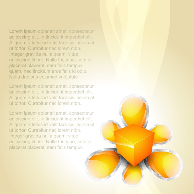 Vector gratuito diseño creativo con forma abstracta y espacio para texto