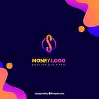 Vector gratuito diseño creativo de logotipo de dinero