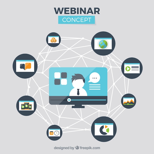 Diseño creativo de webinar