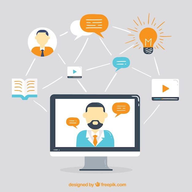 Diseño creativo de webinar
