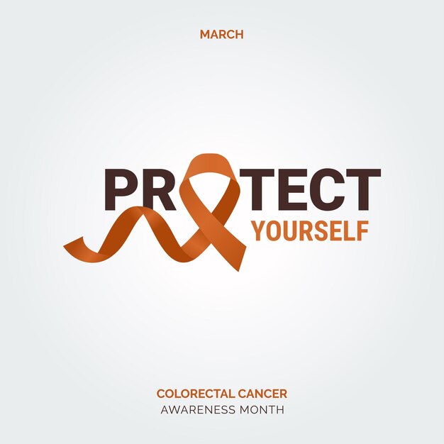 Diseño de una cura para el cáncer colorrectal de fondo vectorial