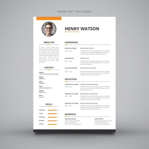 Diseño de curriculum vitae