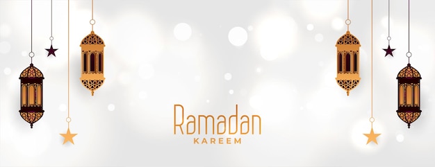 Diseño decorativo de banner de festival de ramadan kareem eid