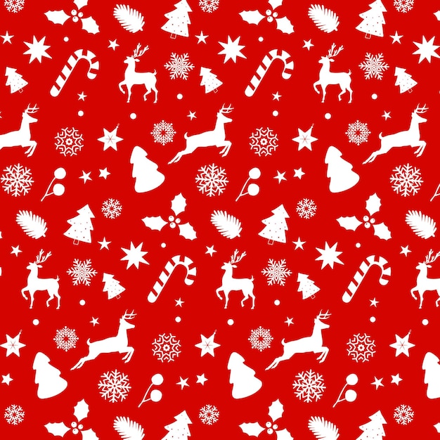 Diseño decorativo de fondo de patrón navideño