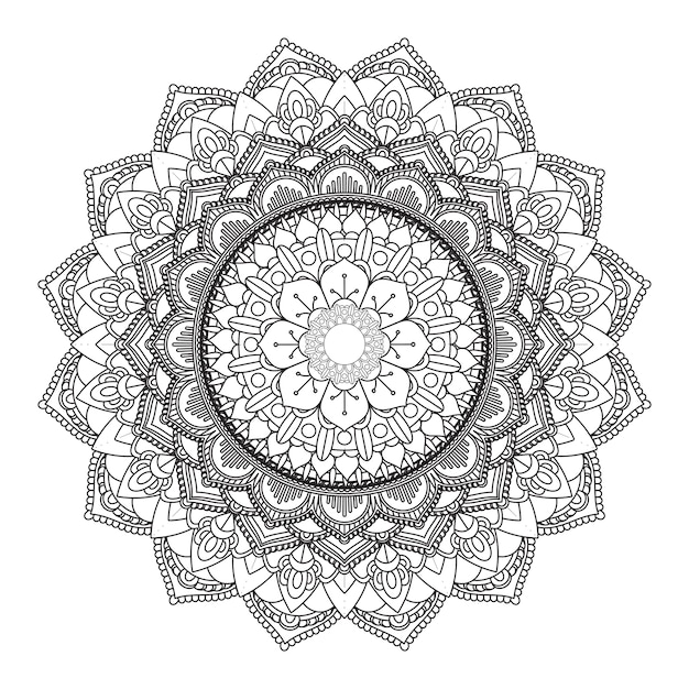 Vector gratuito diseño decorativo de mandala