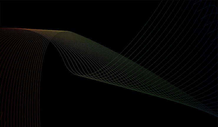 Vector gratuito diseño de degradado abstracto de línea de fondo