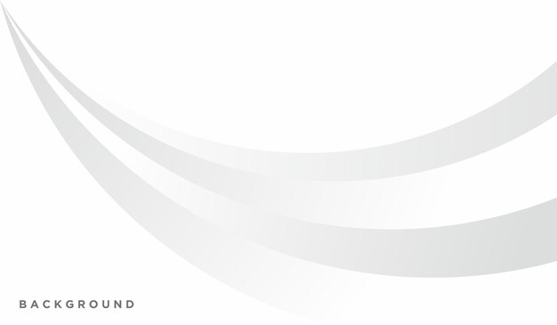 Diseño degradado blanco de onda de fondo