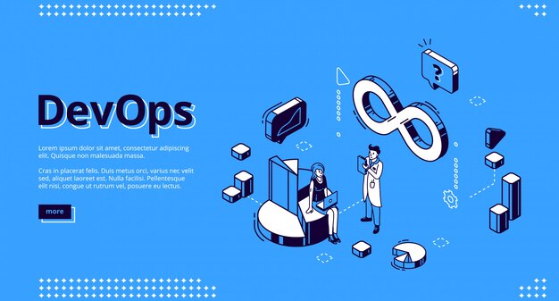 Diseño, desarrollo y operación de sitios web isométricos de Devops