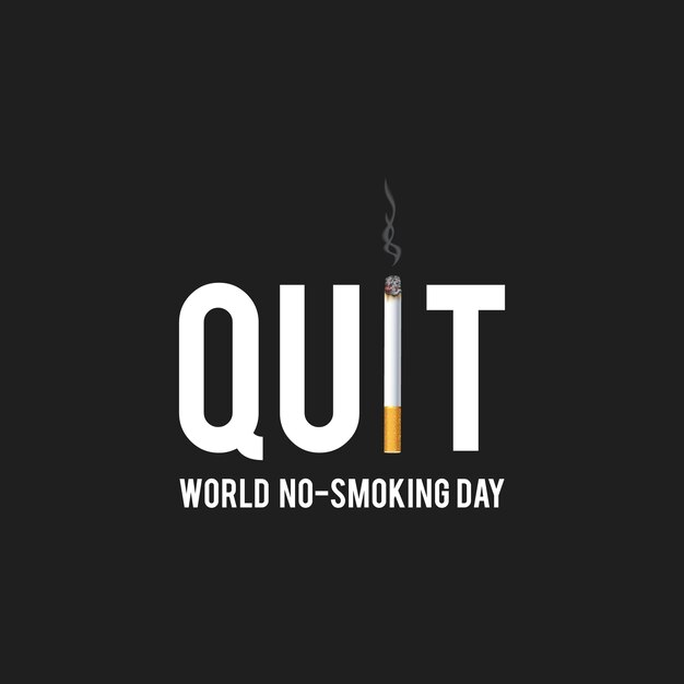 Diseño de del día contra el tabaco