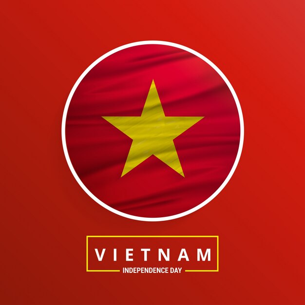 Diseño para el día de la independencia de vietnam