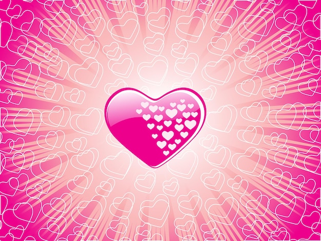 Un diseño del día de San Valentín. ilustración vectorial