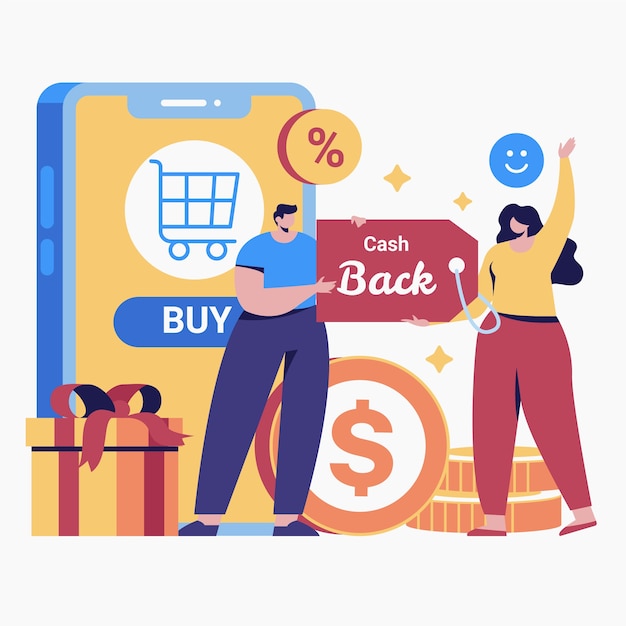 Diseño dibujado a mano concepto de devolución de dinero