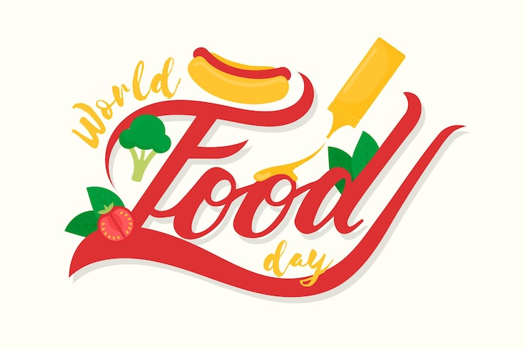 Vector gratuito diseño dibujado a mano día mundial de la alimentación