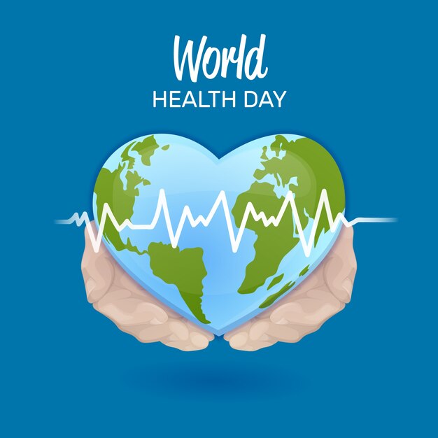 Diseño dibujado a mano día mundial de la salud