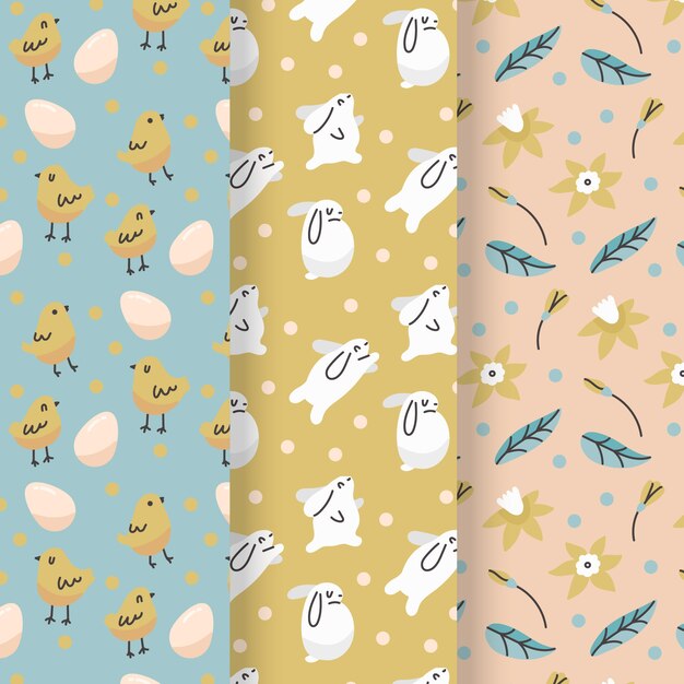 Diseño dibujado a mano para el día de pascua