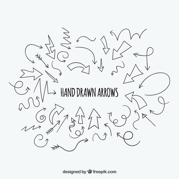 Diseño dibujado a mano, elementos vectoriales