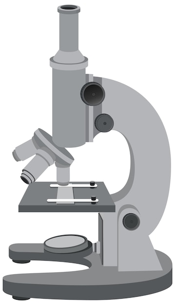 Diseño de dibujos animados de microscopio aislado