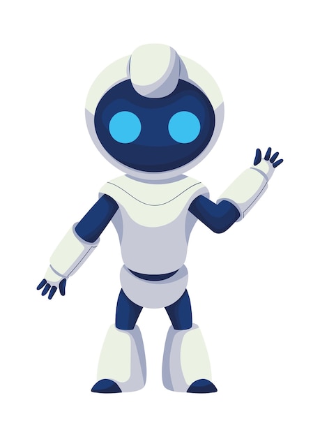 Vector gratuito diseño de dibujos animados de robots