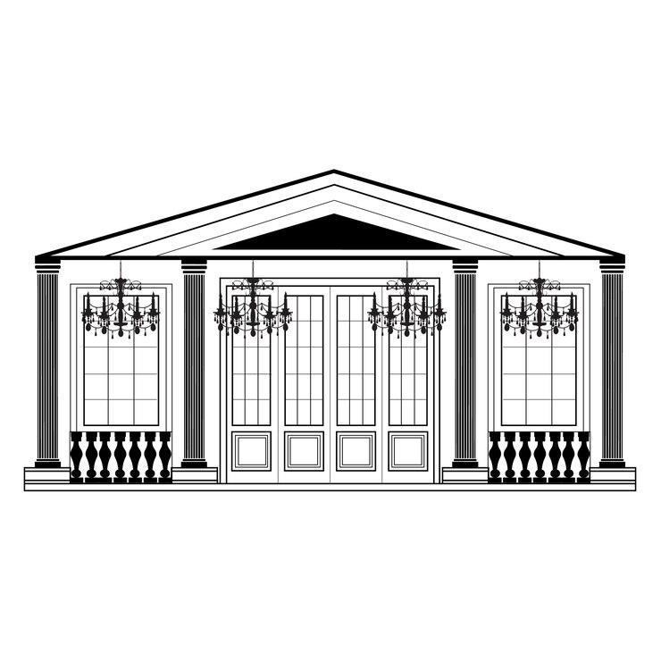 Vector gratuito diseño de edificio retro