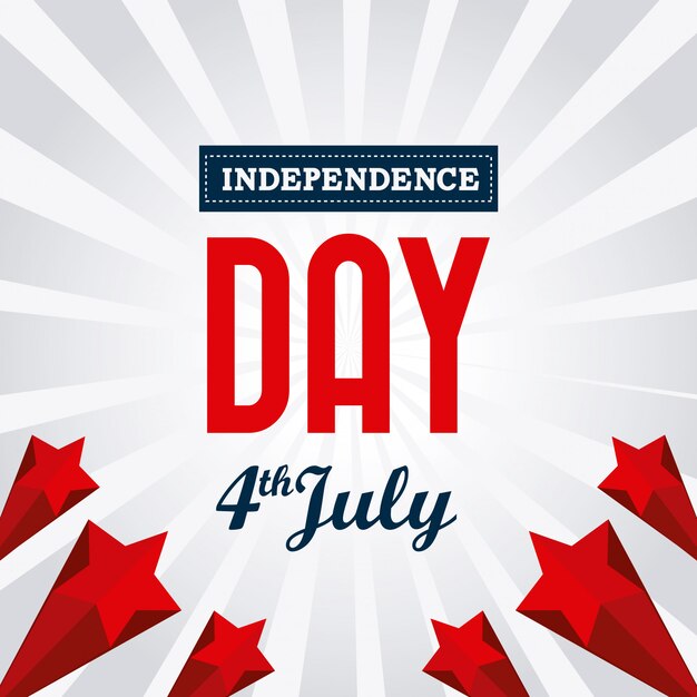 Diseño de eeuu Día de la independencia 4 de julio