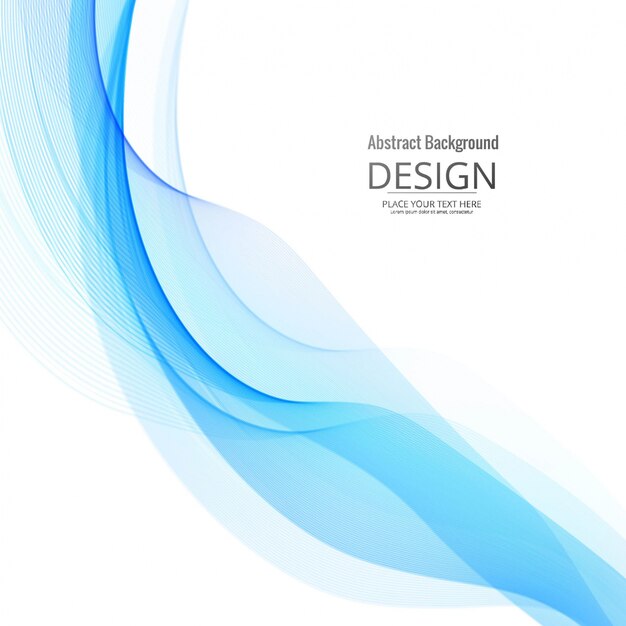 Diseño elegante azul de fondo ondulado