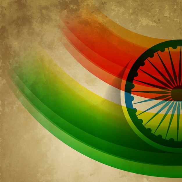 Vector gratuito diseño elegante para el día de la independencia de la india