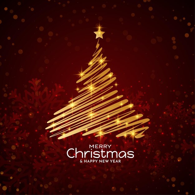 Diseño elegante del fondo de la tarjeta de felicitación del festival de la Feliz Navidad