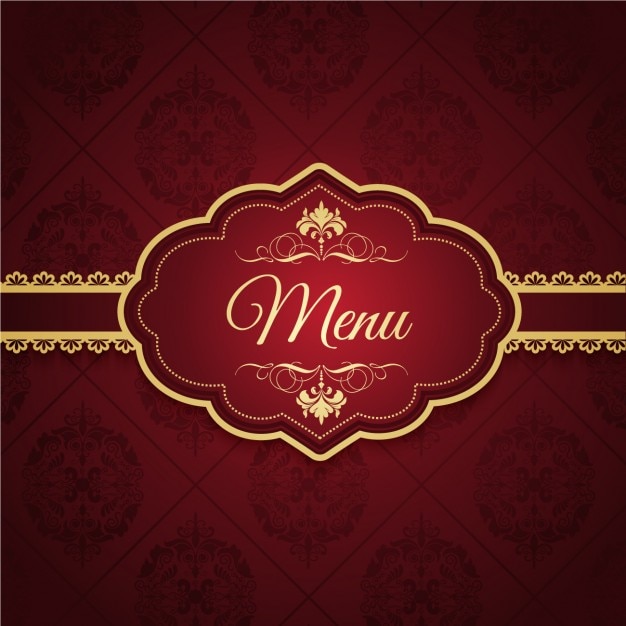 Diseño elegante de menú