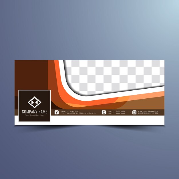 Diseño elegante moderno de un banner para facebook