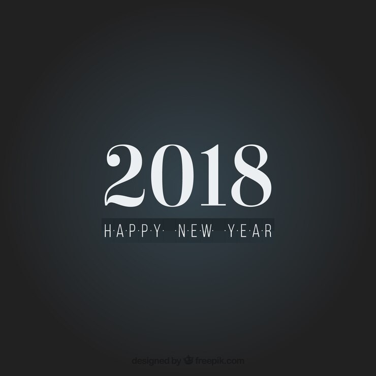 Vector gratuito diseño elegante oscuro de 2018