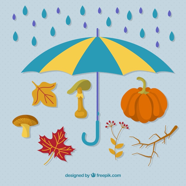Diseño de elementos de otoño