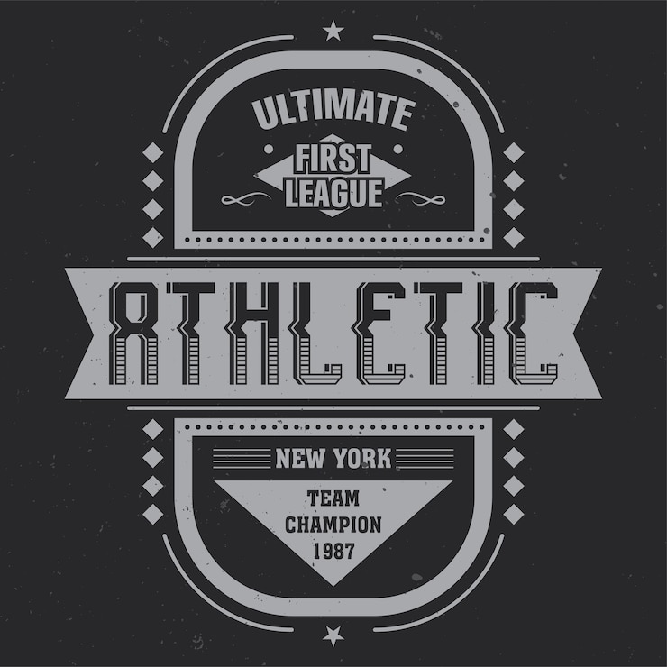 Vector gratuito diseño de emblema vintage con composición caligráfica.