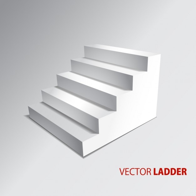 Vector gratuito diseño de escaleras en 3d