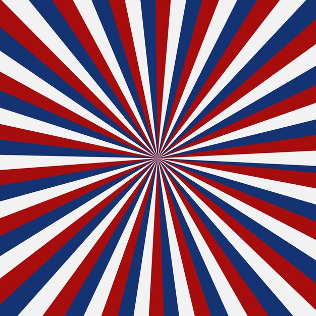 Diseño de estallido de estrellas rojo, blanco y azul