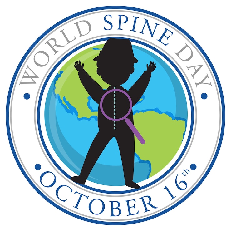 Vector gratuito diseño del estandarte del día mundial de la columna vertebral