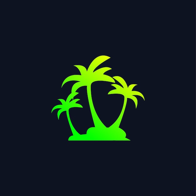 Vector gratuito diseño de estilo minimalista degradado de logotipo de hoja