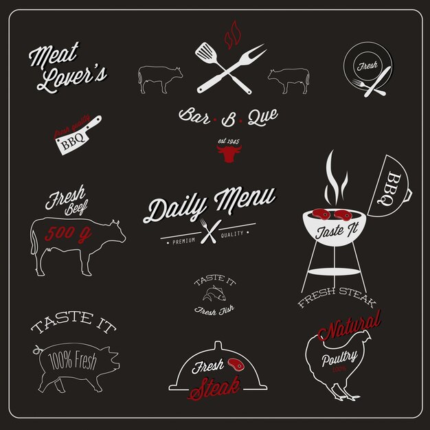 Diseño de etiqueta de restaurante
