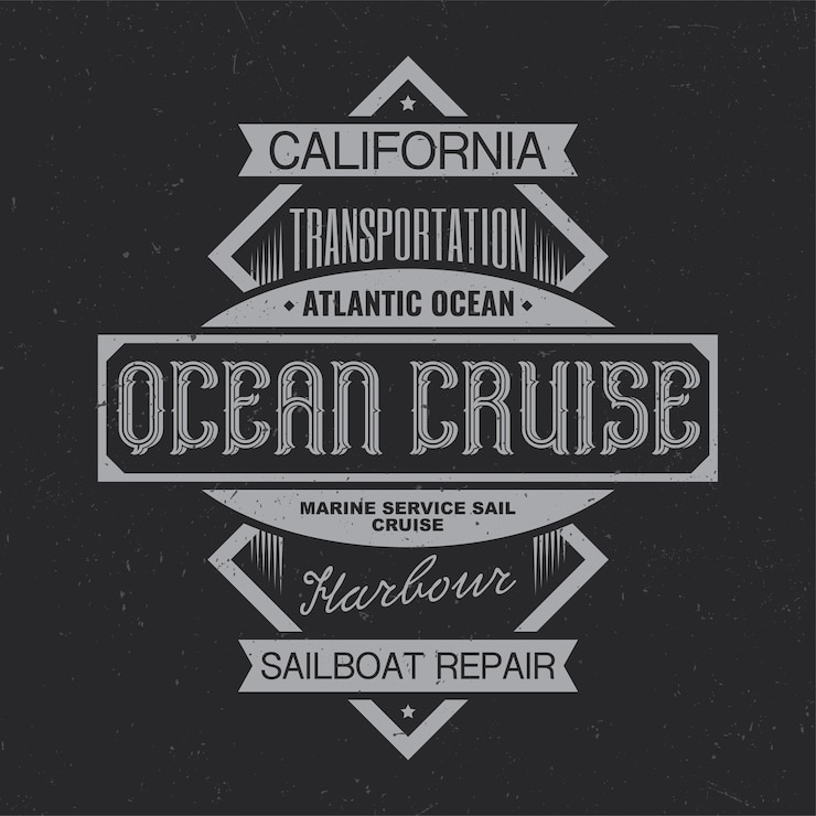 Vector gratuito diseño de etiqueta vintage con composición de letras en la oscuridad.