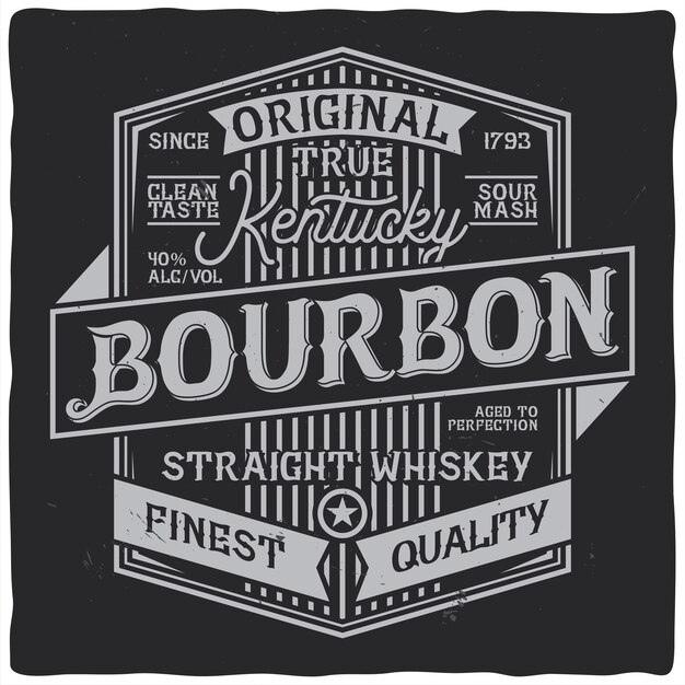 Diseño de etiqueta vintage con composición de letras
