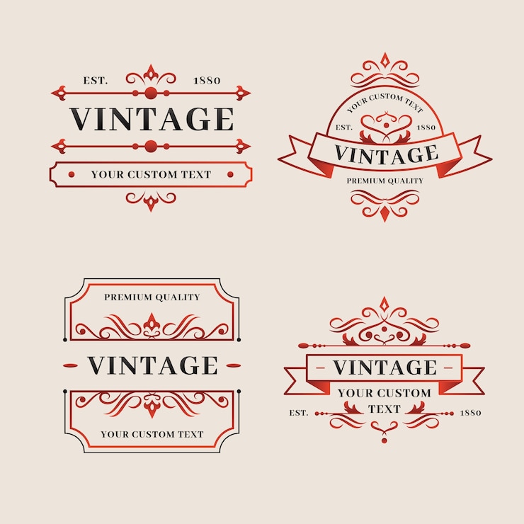 Vector gratuito diseño de etiqueta vintage dibujada a mano