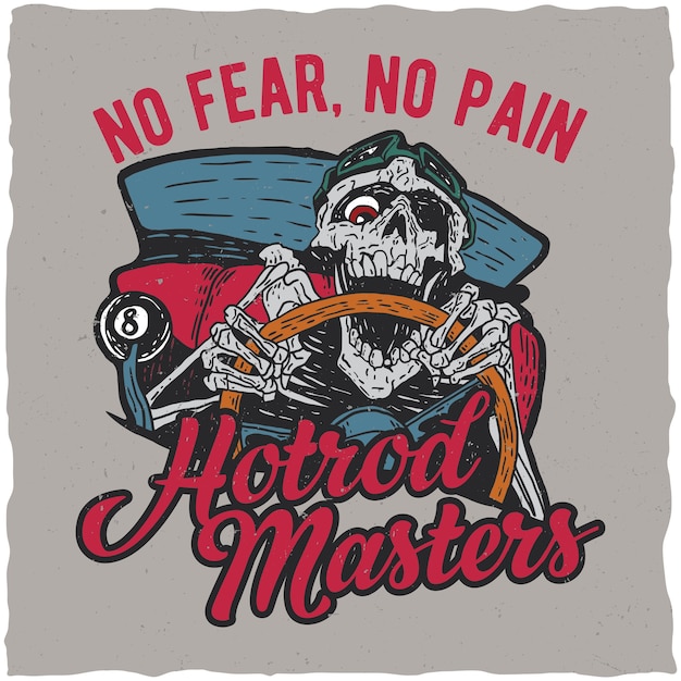 Diseño de etiquetas hotrod masters