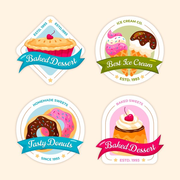 Diseño de etiquetas de recogida de alimentos.
